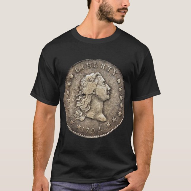 T-shirt 1794 en argent pour cheveux (Devant)