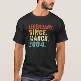T-shirt 17 ans Anniversaire Cadeau légendaire depuis le 2
