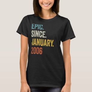 T-shirt 17 ans Epic depuis janvier 2006 17e anniversaire