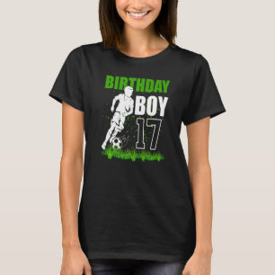 T-shirt 17 Ans Football Anniversaire Thème 17ème Pour
