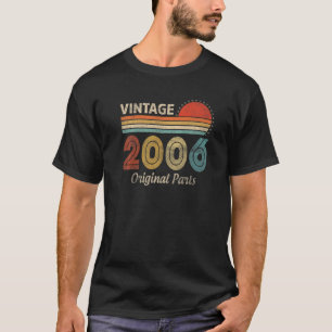 T-shirt 17 Ans Vintage 2006 17e Anniversaire