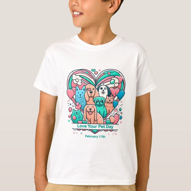 T-shirt 17 fév Love Your Pet Day (Devant)