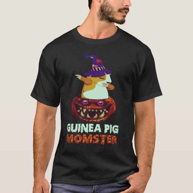 T-shirt 17 Halloween de la mère monstre de cochons d'Inde (Devant)