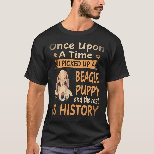 T-shirt 17 Il était une fois - chiot Beagle Beagle (Devant)