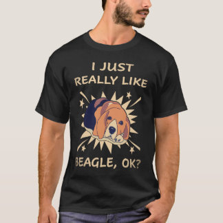 T-shirt 17 J'aime vraiment beaucoup Beagle