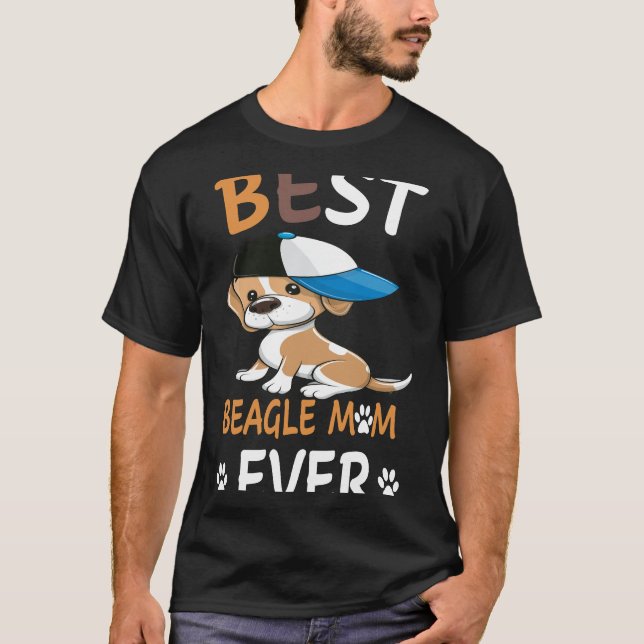 T-shirt 17 Meilleure maman Beagle de tous les temps (Devant)