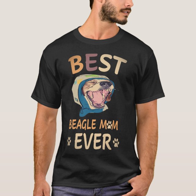 T-shirt 17 Meilleure maman Beagle de tous les temps Beagle (Devant)
