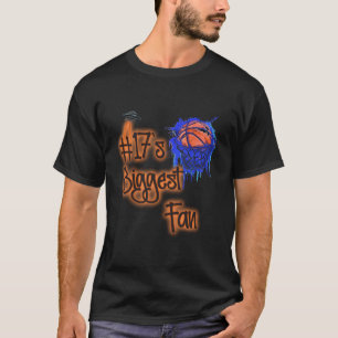 T-shirt 17 Plus grand fan du joueur de basketball Numéro 1
