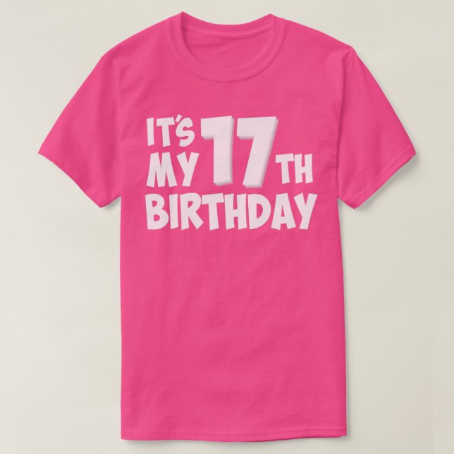T-shirt 17e anniversaire (Design devant)