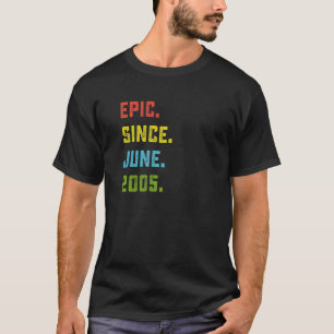 T-shirt 17e anniversaire Epic depuis juin 2005 17 ans
