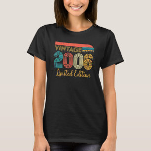 T-shirt 17e anniversaire Vintage 2006 17 ans