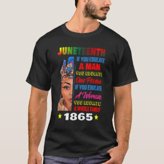 T-shirt 17ème Fête de la beauté Melanin Femmes libre