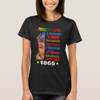 T-shirt 17ème Fête de la beauté Melanin Femmes libre