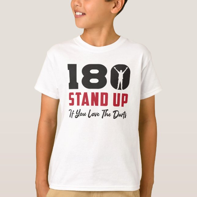 T-shirt 180 fléchettes Arrow Dartboard Arrow Drôle Idée ca (Devant)