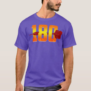 T-shirt 180 fléchettes et fléchettes Vintage Dart Joueur a