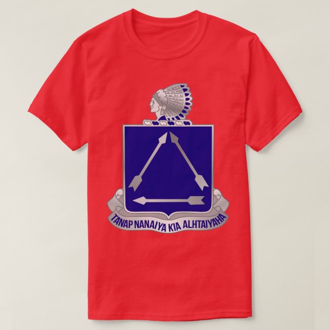 T-shirt 180e régiment de cavalerie avec texte X (Design devant)
