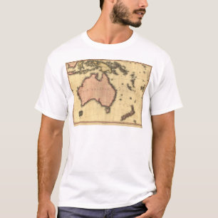 T-shirt 1818 Australasia Map - Australia, Nouvelle-Zélande