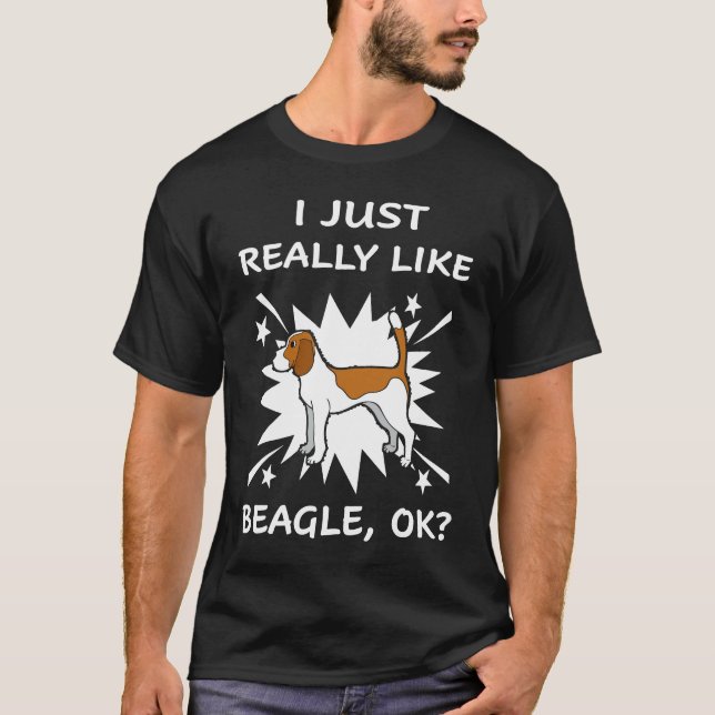 T-shirt 183 J'Aime Vraiment Le Beagle (Devant)