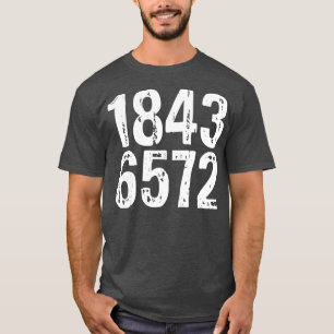 T-shirt 1843 humour insultant pour adulte