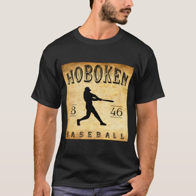 T-shirt 1846 Hoboken New Jersey Baseball  (Devant)