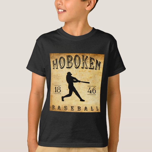 T-shirt 1846 Hoboken New Jersey Baseball  (Devant)