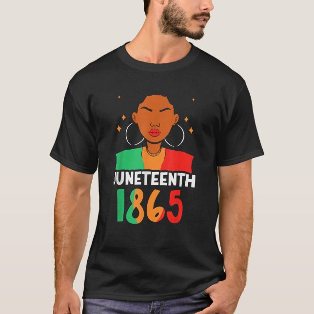 T-shirt 1865 1865 Afrique Noir Américain Usa Ameri (Devant)