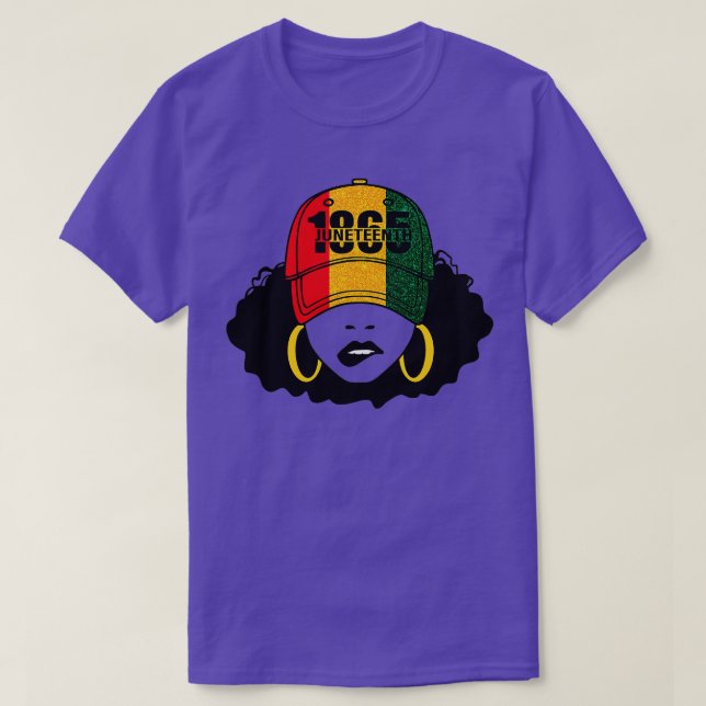T-shirt 1865 1865 Fête de la Black Girl Magic Melanin (Design devant)