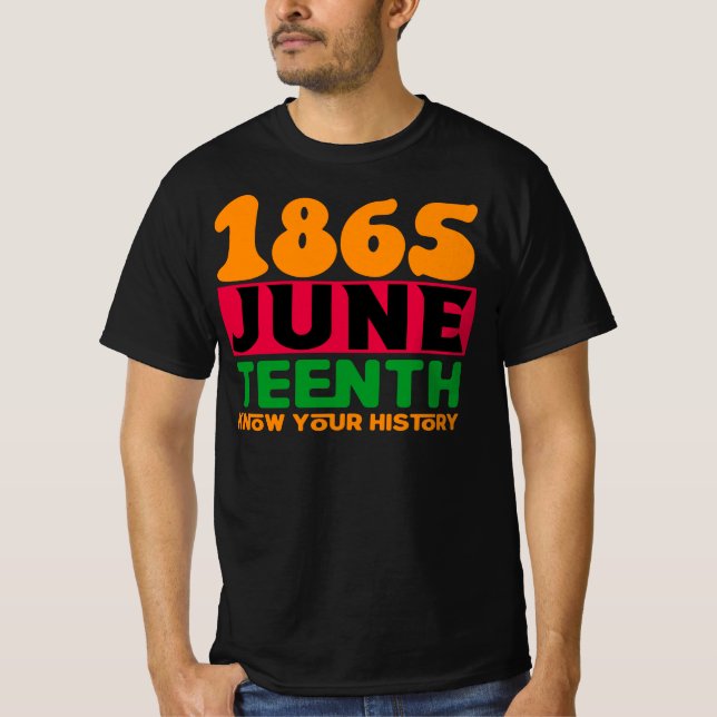 T-shirt 1865, African American Pride (Devant)