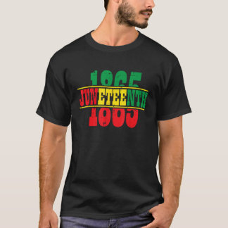 T-shirt 1865 Hommes africains américains de la liberté Fem