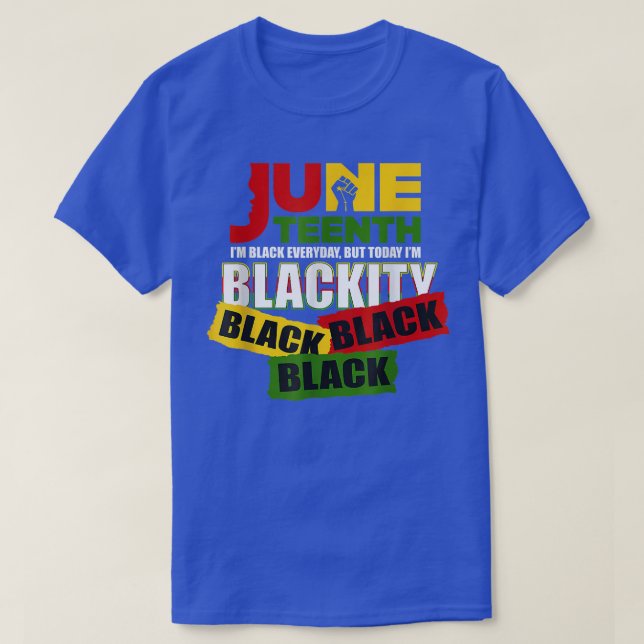 T-shirt 1865 Je suis Blackity Black Bla (Design devant)