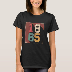 T-shirt 1865 Juneteenth Jour de la Liberté Typographie Vin