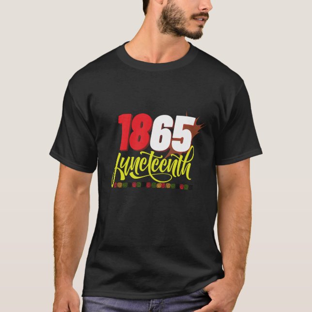 T-shirt 1865, mois de la liberté noire (Devant)