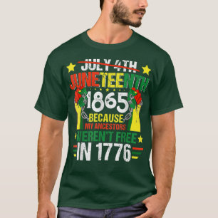 T-shirt 1865 parce que mes ancêtres n'étaient pas libres