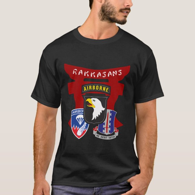 T-shirt 187E Régiment D'Infanterie Rakkasans (Devant)