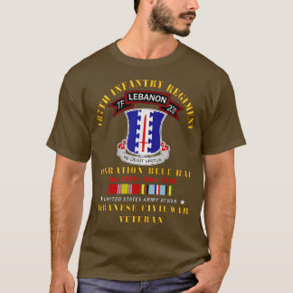 T-shirt 187e Régiment d'infanterie TF 201 Liban w AFEM SVC