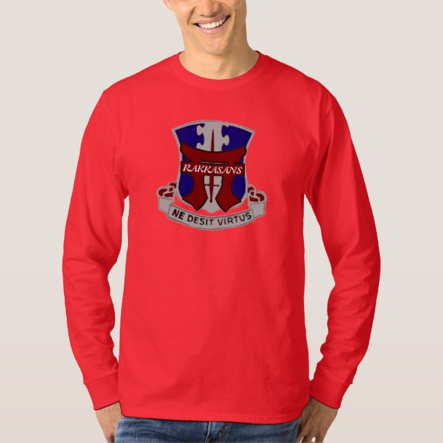 T-shirt 187TH CHEMISE de DOUILLE de l'INFANTERIE RAKKASANS (Devant)