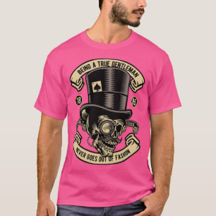 T-shirt 1885 Le Véritable Crâne Gentleman Ne Sorte Jamais 