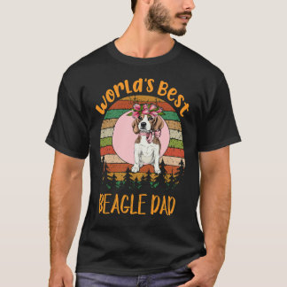T-shirt 188 Meilleur Père Beagle Du Monde