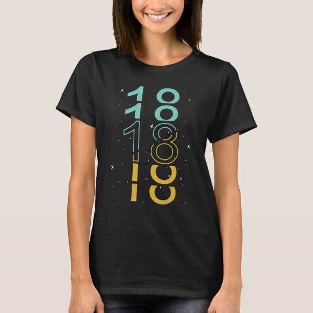 T-shirt 18 ans 18e anniversaire 28 (Devant)