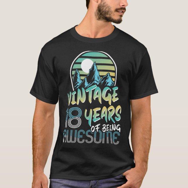 T-shirt 18 ans 18e anniversaire 6 (Devant)