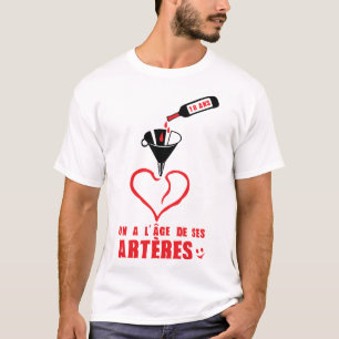 T-shirt 18 ans age arteres anniversaire bouteille entonnoi