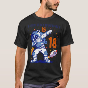 T-shirt 18 Ans Astronaut planète spatiale 18e Anniversaire
