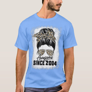 T-shirt 18 Ans Awesome Depuis 2004 Leopard 18e Naissance