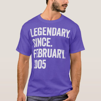 T-shirt 18 ans de légende depuis février 2005 18e annivers