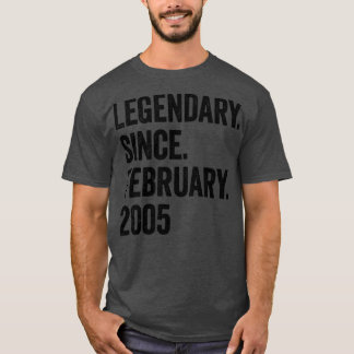 T-shirt 18 ans de légende depuis février 2005 18e annivers