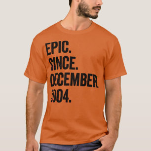 T-shirt 18 ans en décembre 2004 18e anniversaire