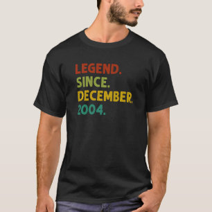T-shirt 18 Ans Légende depuis décembre 2004 18e Birt