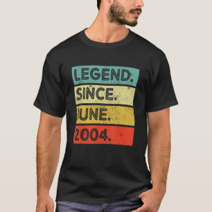 T-shirt 18 Ans Légende Vintage depuis Juin 2004 18ème B