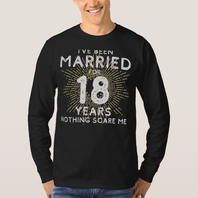 T-shirt 18 Ans Mariés : Intrépide et Intrépide Anniversa (Devant)