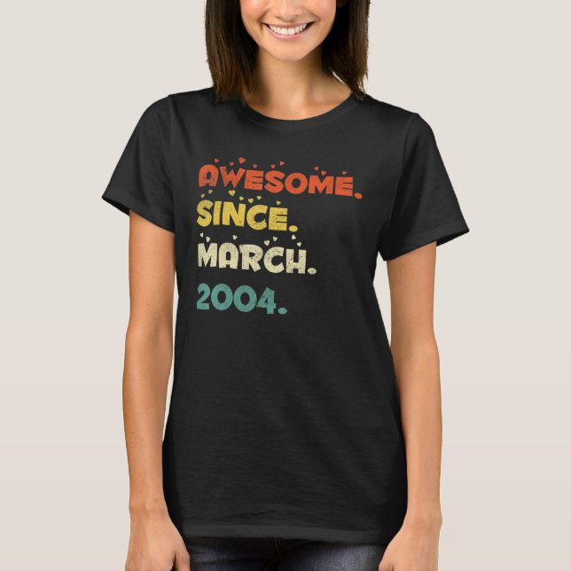 T-shirt 18 Ans Mars 2004 3 (Devant)